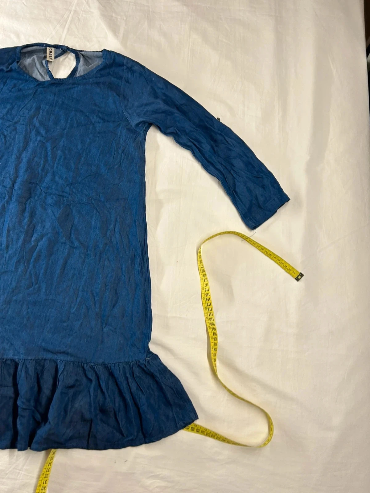 Vestido azul marinho vintage bombes – photo 4